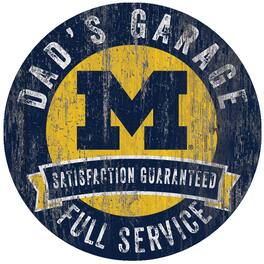 Fan Creations - Michigan Wolverines 12" x 12" Dad's Garage Sign - Multicolor