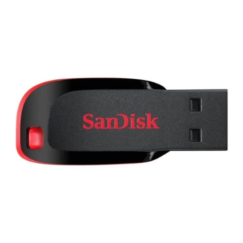 SANDISK - Cruzer Blade 64GB USB Flash Drive USB 2.0 Portable Storage - Black
