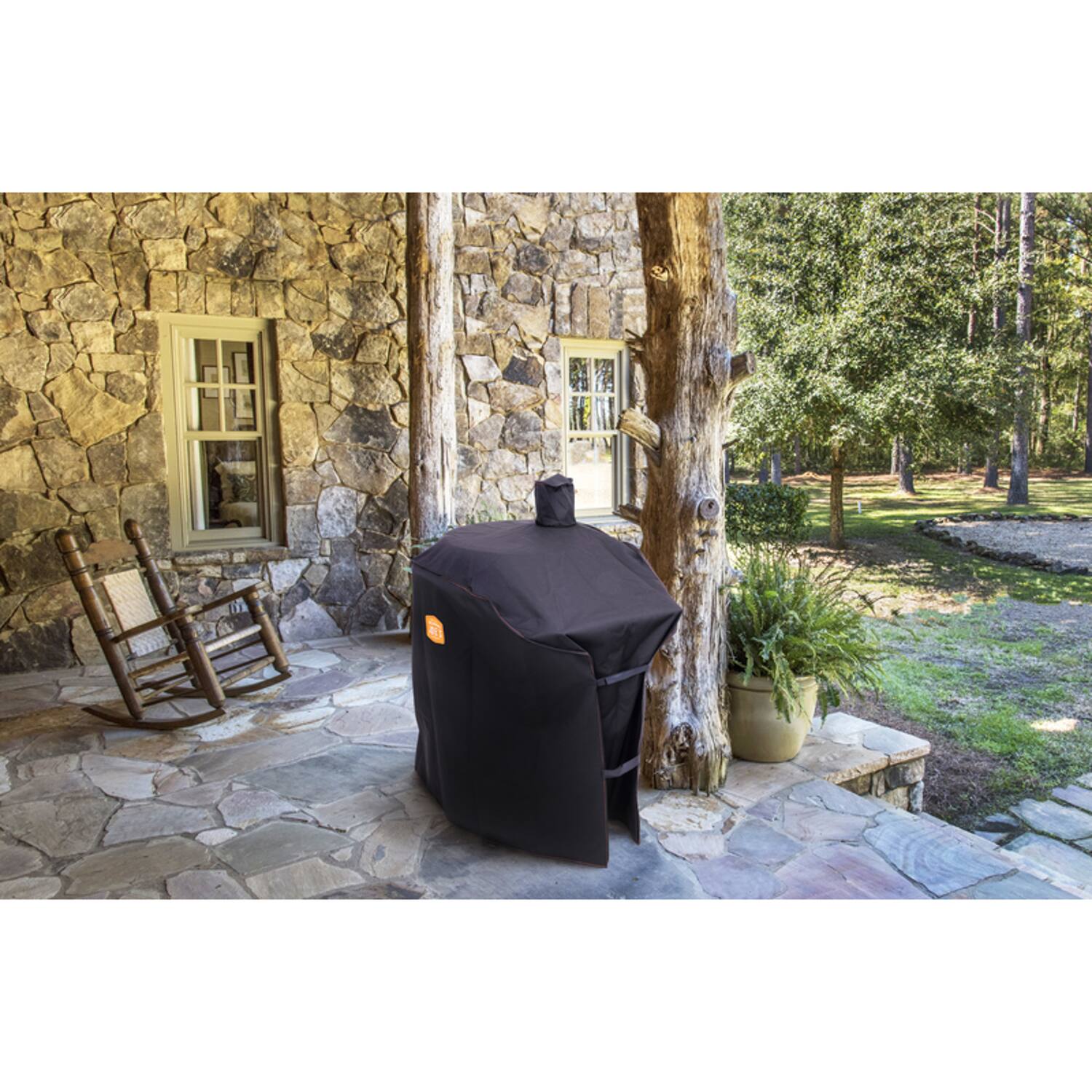 Left. Oklahoma Joe's - Oklahoma Joe's Black Smoker Cover For Oklahoma Joe's Bronco.