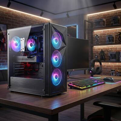 STGAubron Gaming PC Desktop Computer, AMD Ryzen7 5700X up to 4.6 STGAubron Gaming PC Desktop Computer, AMD Ryzen7 5700X up to 4.6