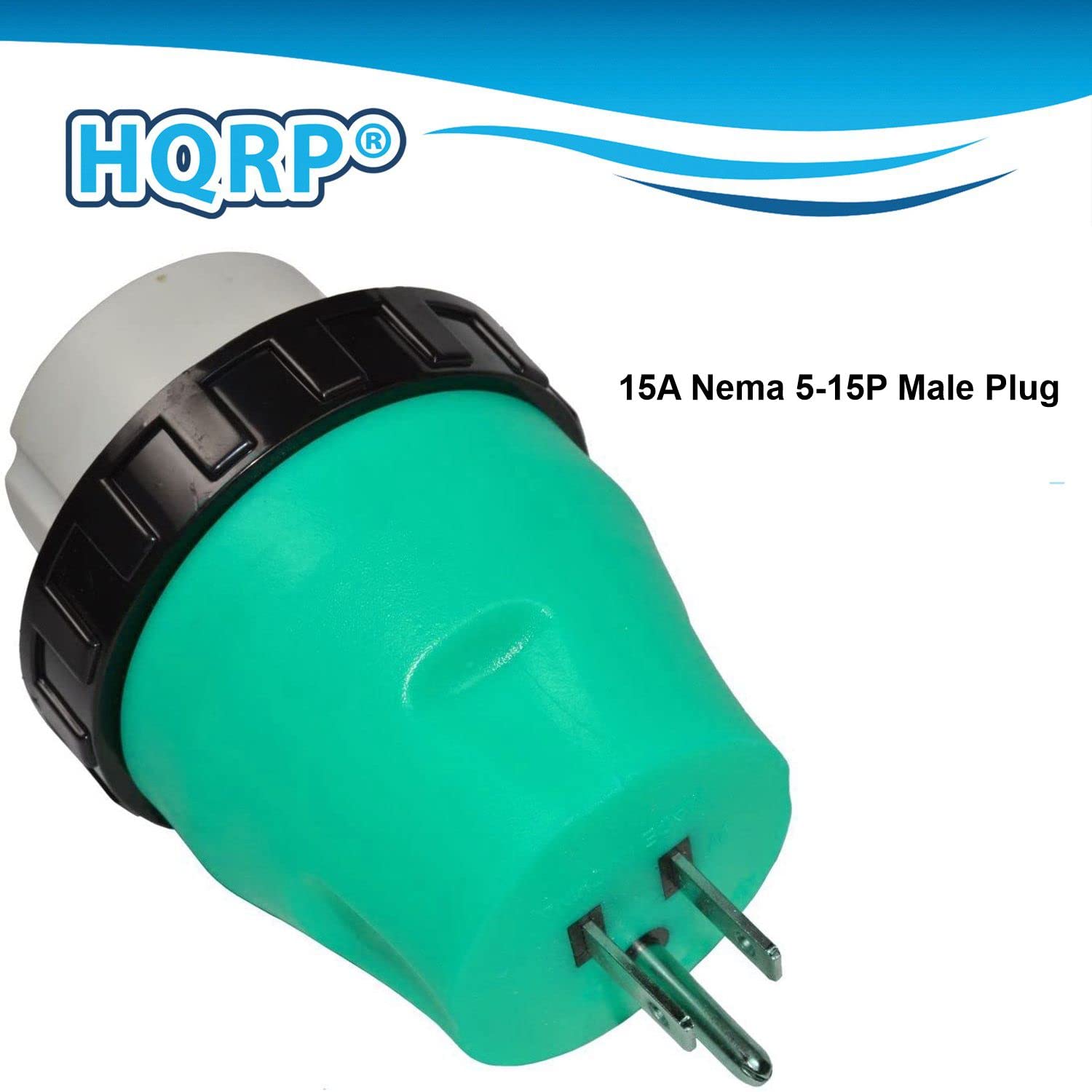 HQRP® 15A Nema 5-15P Male Plug