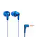 Front. Panasonic - ErgoFit In-Ear Earbud Headphones - Metallic Blue.