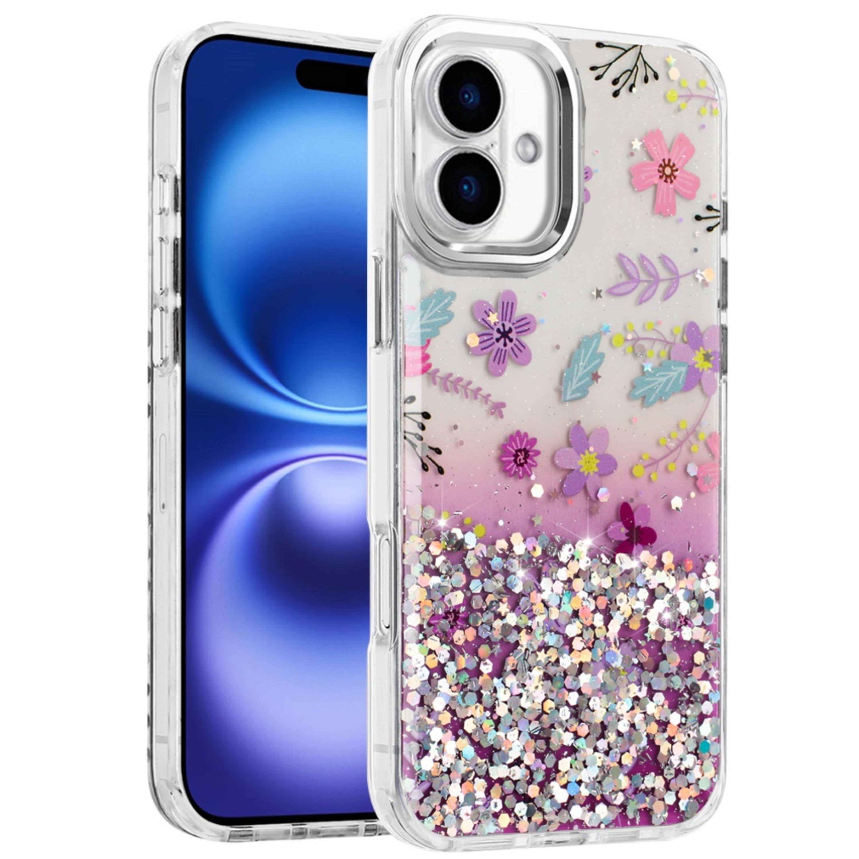 Kitcheniva Cute Metallic Button Phone Case With Tempered Glass For ...