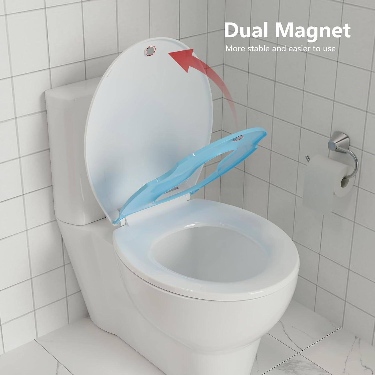 Dual Magnet  
More stable and easier to use