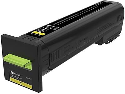 Front. Lexmark - 72K10Y0 Yellow Standard Yield Toner Cartridge, Prints Up to 8,000 Pages - Black.
