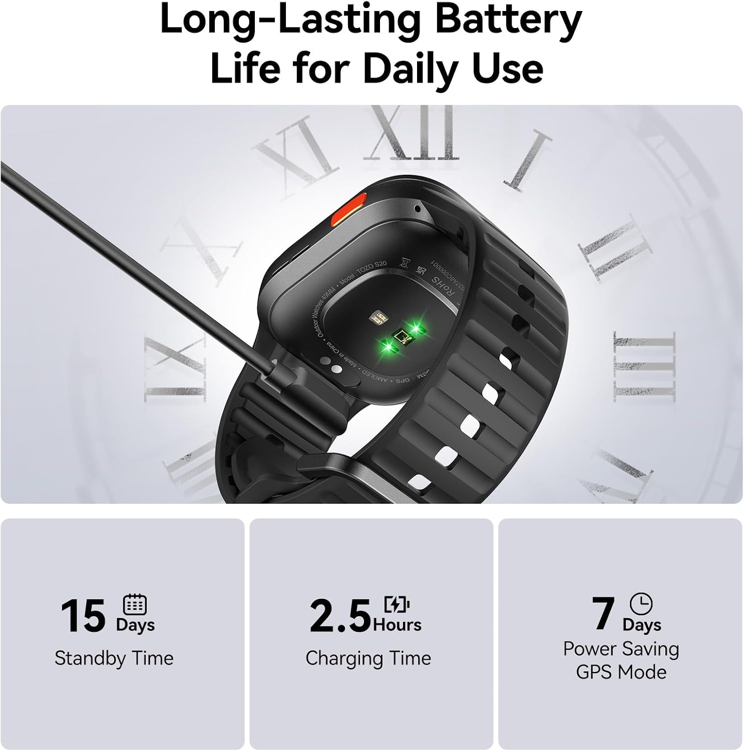 Long-Lasting Battery Life for Daily Use

Model 1020

$20

RoHS II

19000002

Watcheng

15 Days Standby Time

2.5 Hours Charging Time

7 Days Power Saving GPS Mode