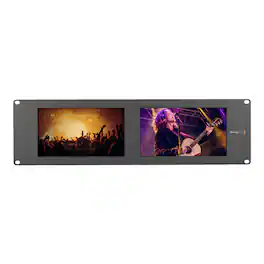 Blackmagic Design - Smartview Duo 2 Rackmountable Dual 8 inch LCD HDL-SMTVDUO2 - Black