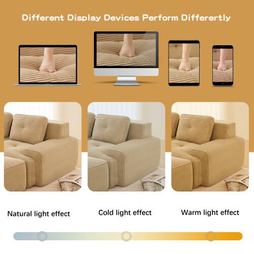 Different Display Devices Perform Differently

Natural light effect  
Cold light effect  
Warm light effect