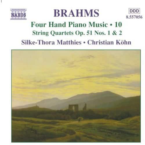 J. Brahms - Four Hand Piano 10 - COMPACT DISCS