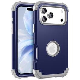 UUCOVER - Heavy Duty Protective Case for Apple iPhone 18 Pro Max, Shockproof Silicone+PC Hybrid Case Anti-Scratch Back Cover - Darkblue