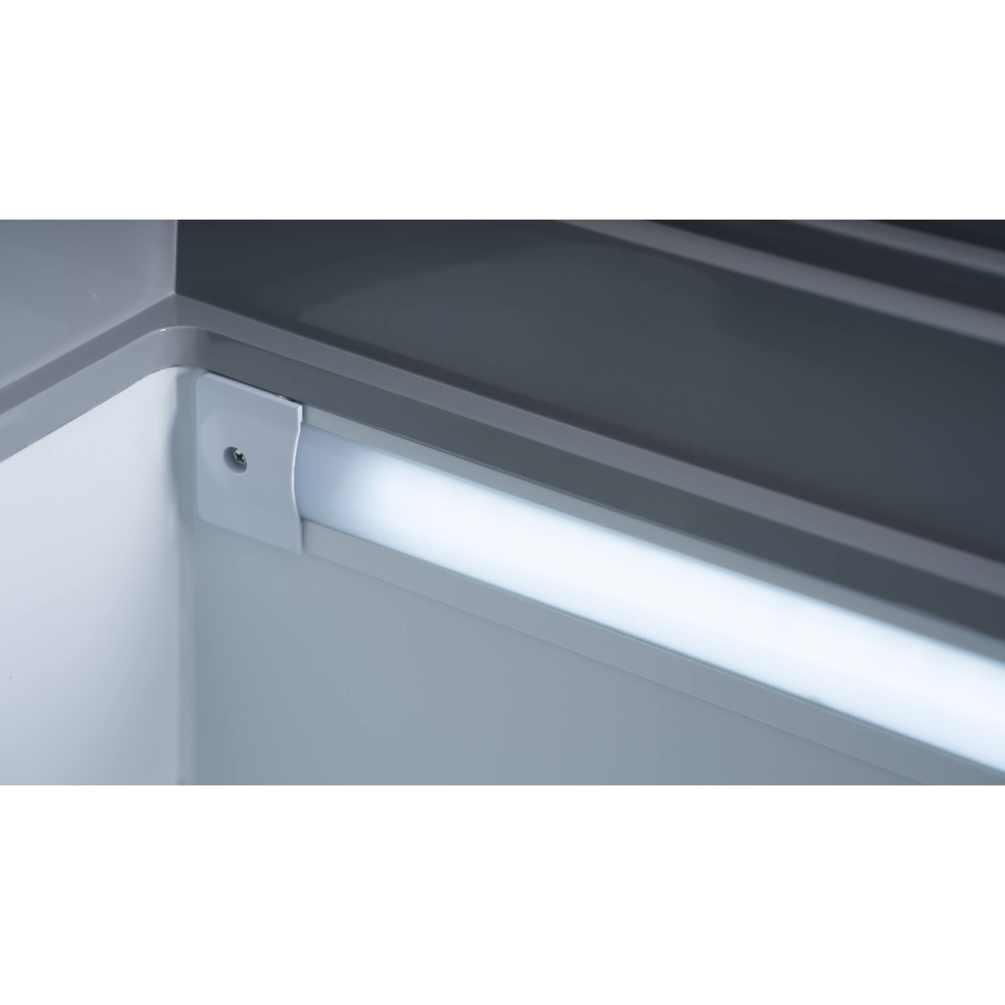 Alt View 7. Koolmore - 58 Inch Manual Defrost Island Chest Freezer 14 cu. ft. Capacity in White - White.