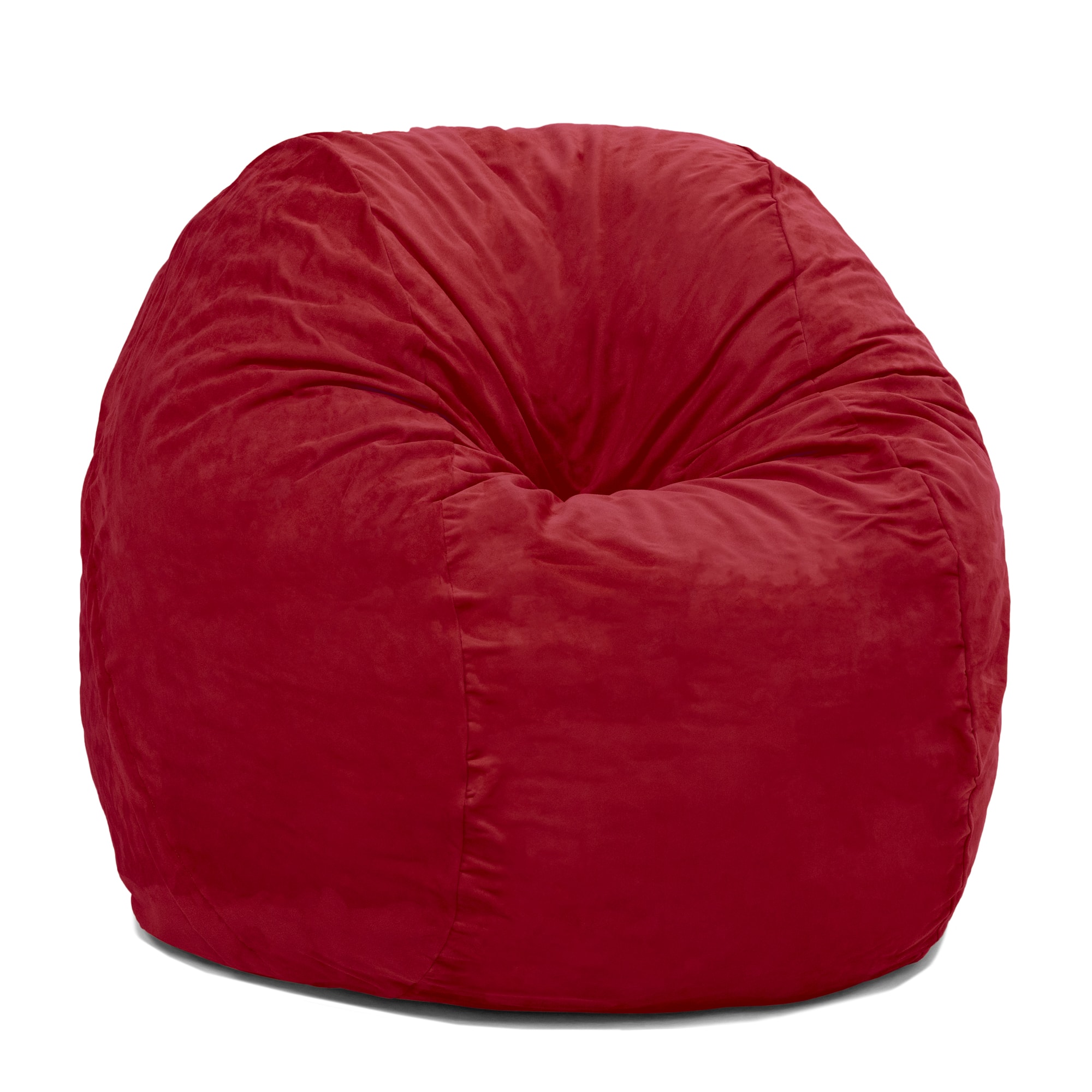 Jaxx - 4 ft Round Bean Bag Chair for Adults - Cinnabar