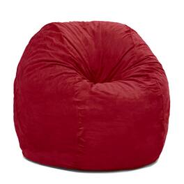 Jaxx - 4 ft Round Bean Bag Chair for Adults - Cinnabar
