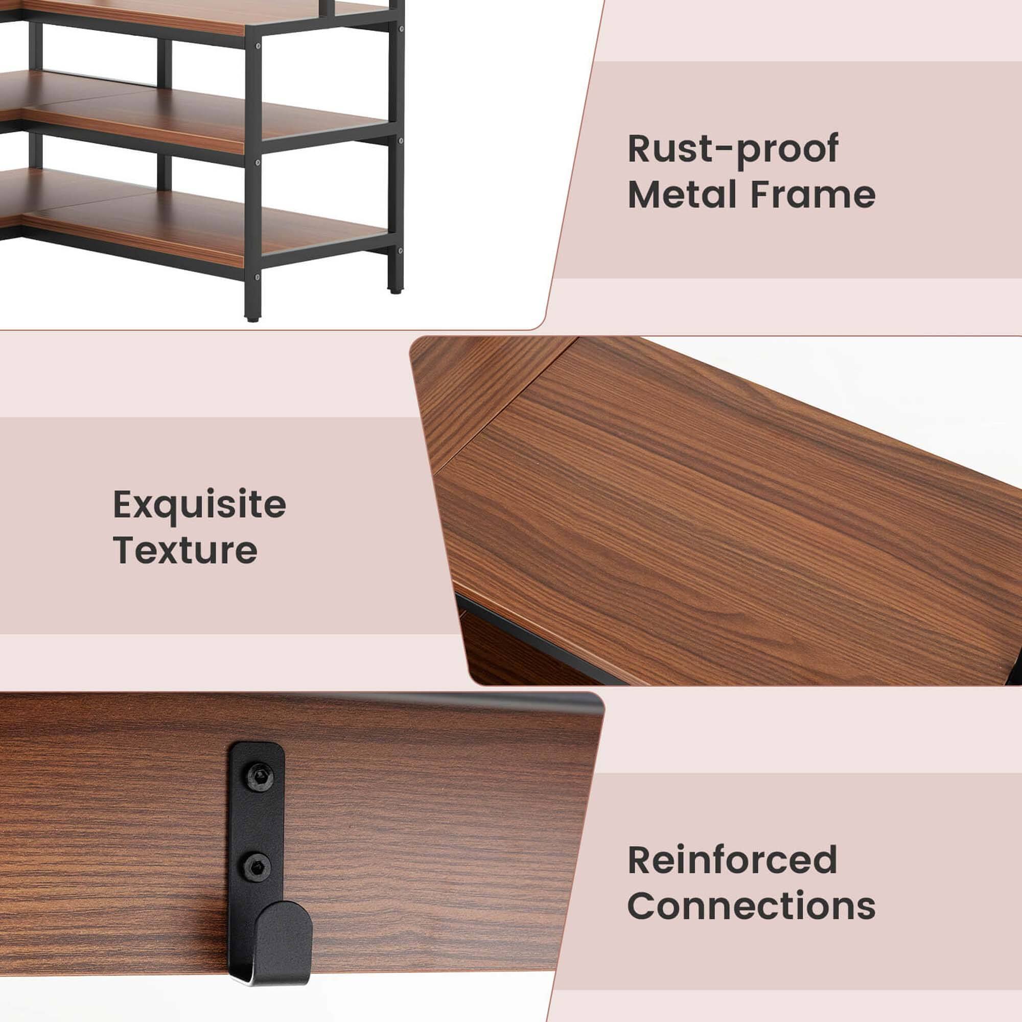 Rust-proof Metal Frame, Exquisite Texture, Reinforced Connections