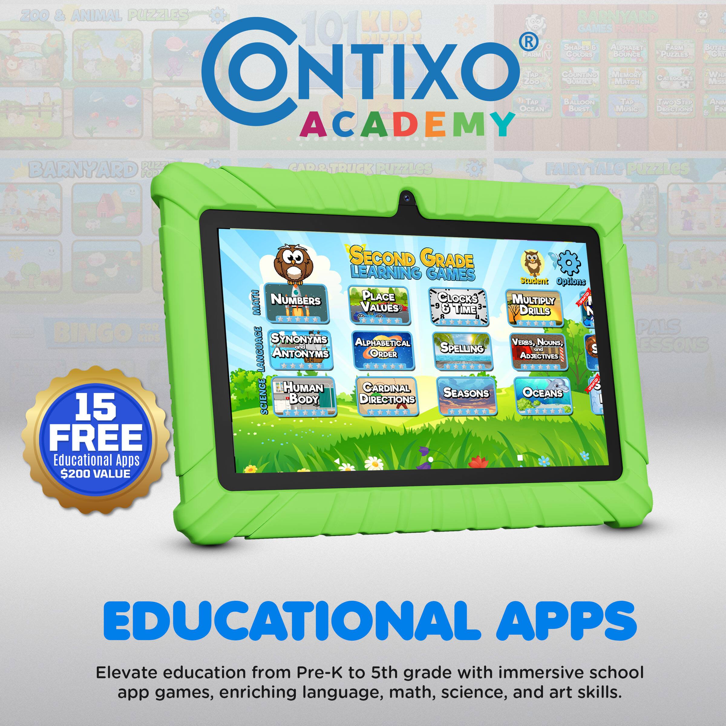 200 & ANIMAL PUZZLES  
BARNYARD  
101 KIDS GAMES  
FARM CUBES  
BOUNCE PUZZLES  
- ONTIXO ACADEMY  
265 TAD JRI  
essablo  
BALLOON EMATCI  
MEMOBY  
TA COCA  
Wi Miss  
OCEAN BURSTA  
Music  
DELICATE  
FI & ACADEMY  
BARNYARD  
CAD&TRUCK PUZZLES  
FAIRYTALE PUZZLES  
FOR BINGO  
KIOS  
15 FREE  
EDUCATIONAL APPS  
$200 VALUE  
SECOND GRADE LEARNING GAMES  
STUDENT PILLNS  
NUMBERS  
PLACE VALUES  
CLOCK  
MULTIPLY  
TIME DRILLS  
...  
SYNONYMS  
ALPHABETICAL  
VOAS  
NOUNS  
ANTONYMS  
ADJECTIVES  
CARDINAL  
SEASONS  
OCEANS  
SCIENCE  
BODY  
DIRECTIONS  
...  
LA PALS  
ESSONS  
EDUCATIONAL APPS  
Elevate education from Pre-K to 5th grade with immersive school app games, enriching language, math