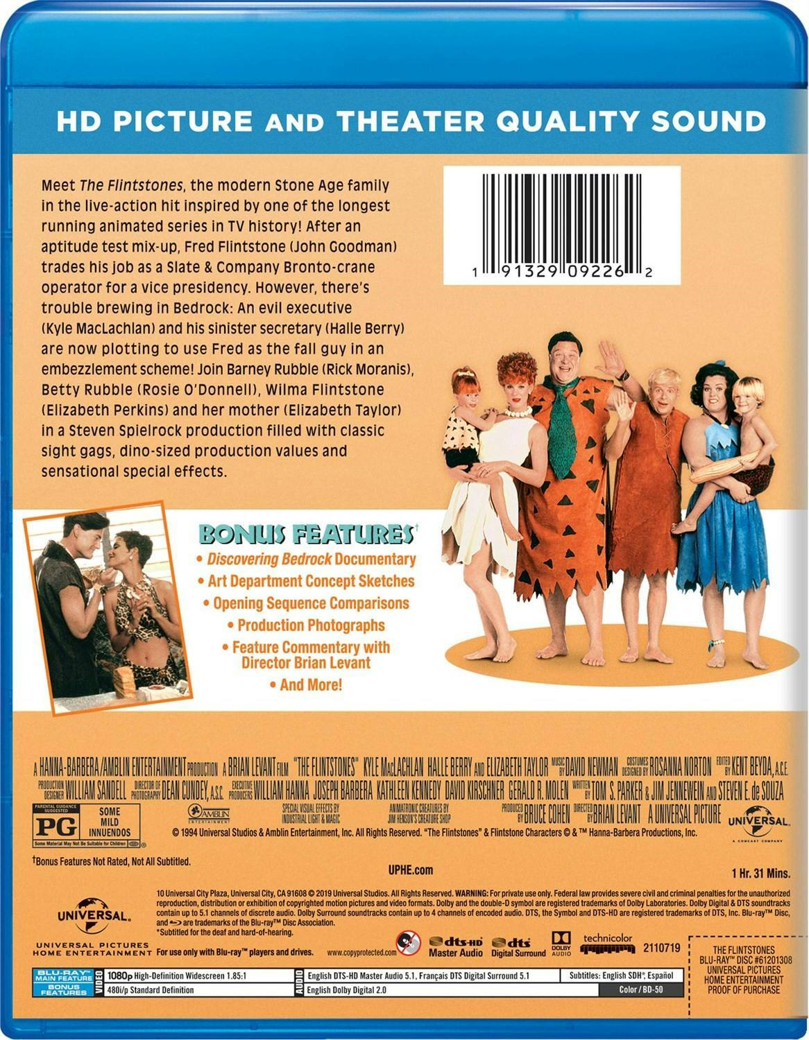 Back. The Flintstones [Blu-ray].