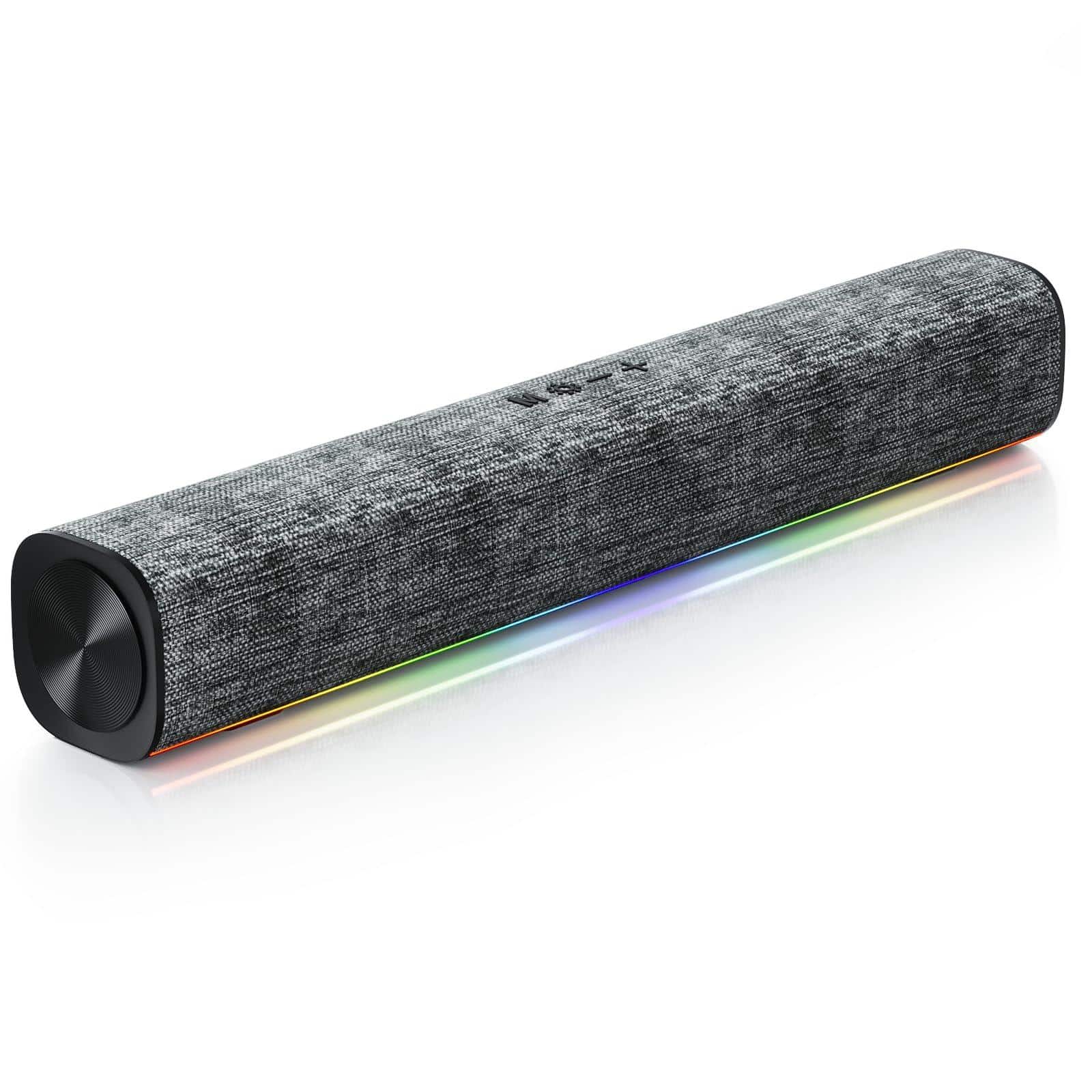 Cozy Serene - Light R100 Plus Computer Speakers With Dynamic Rgb Light Rechargeable Button Clearly Sound Soundbar For Desktop Monitor - Default