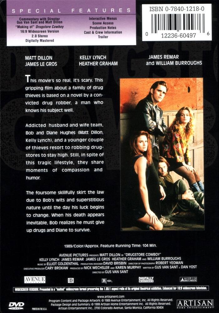 Alt View 1. Drugstore Cowboy   - DVD.