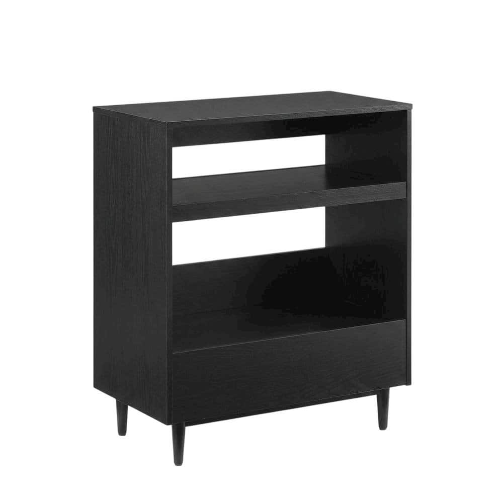 FurniFact - Wooden Record Player Stand with Vinyl Storage and Cable Management - Brown price history on PriceWatchPro