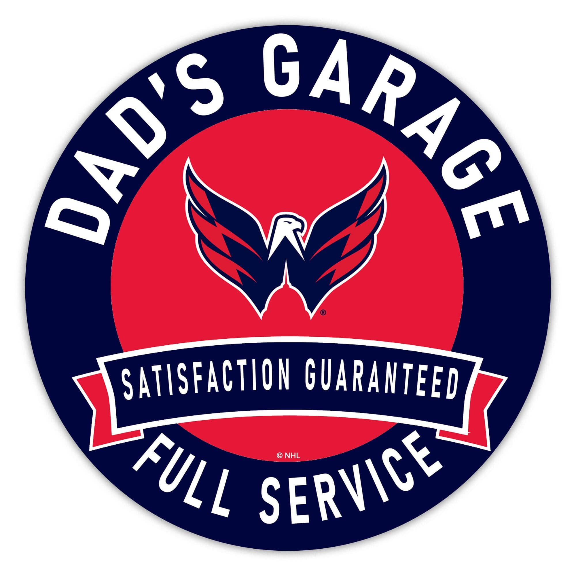 DAD'S GARAGE  
SATISFACTION GUARANTEED  
FULL SERVICE  
© NHL