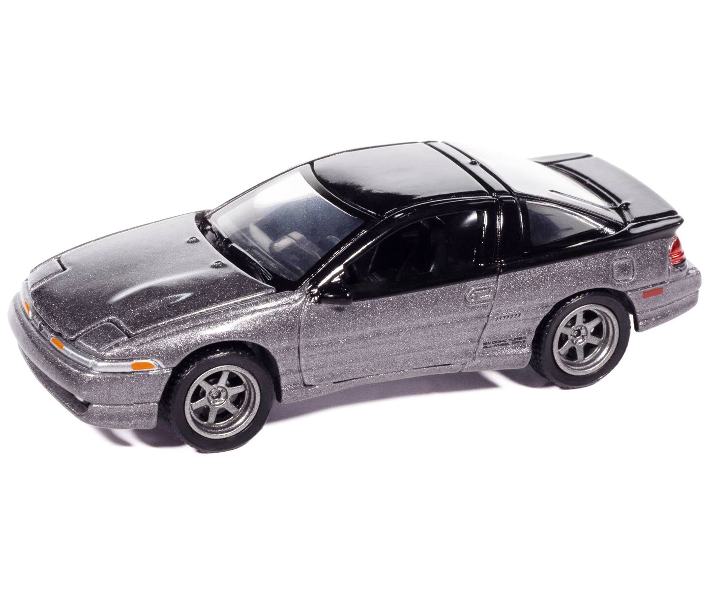 Left. Autoworld - 1991 Eagle Talon TSi Medium Quartz Metallic with Black Top "Modern Muscle" Series 1/64 Diecast Model Car by Auto World - Multi.
