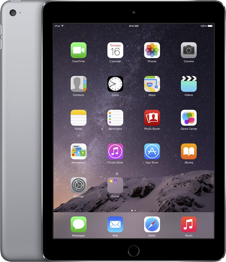 Apple iPad Air 2 Wi-Fi 16GB Space Gray MGL12LL/A - Best Buy