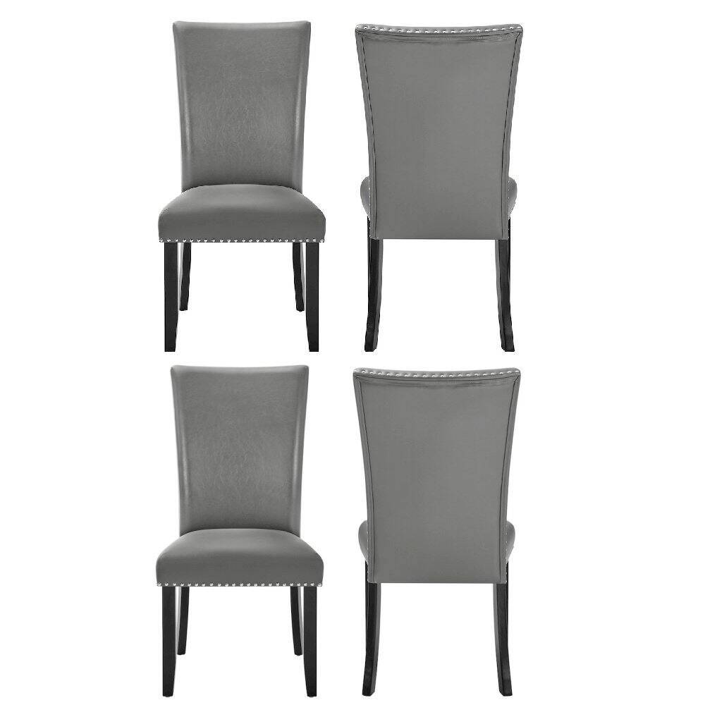 Alt View 2. New Classic Furniture - Lyra Wood Dining Chair in Gray (Set of 4) - Gray.