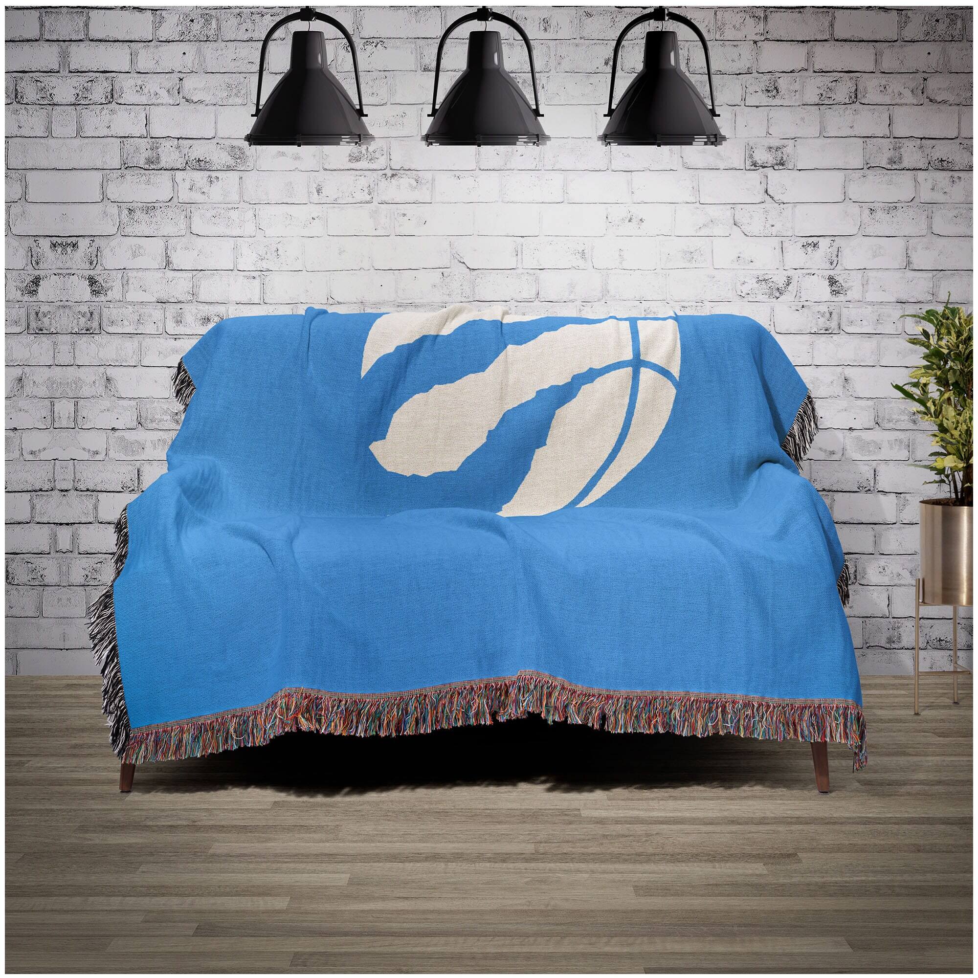 Alt View 1. Chad & Jake - Toronto Raptors Woven Blanket - Blue.