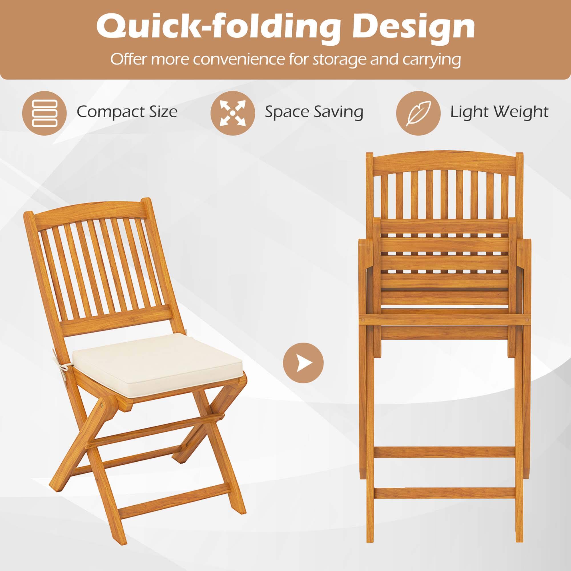 Quick-folding Design, Offer more convenience for storage and carrying, Compact Size, Space Saving, Light Weight
