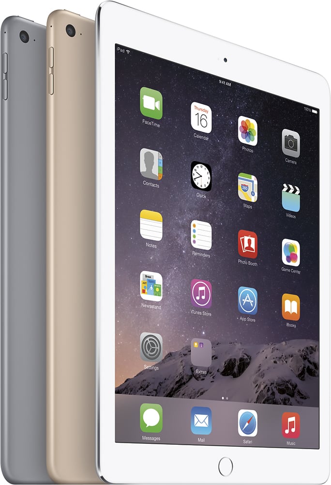 Alt View 12. Apple - iPad Air 2 Wi-Fi 64GB - Silver.