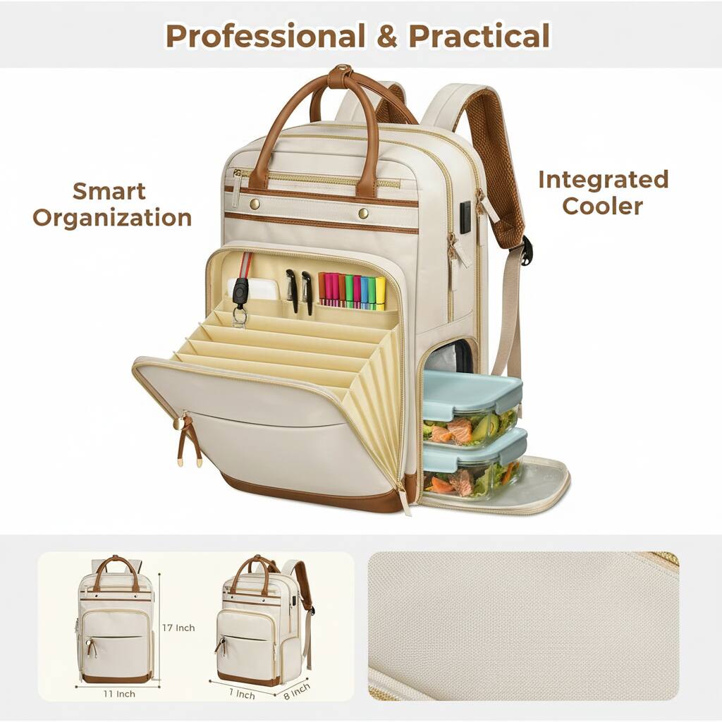 Professional & Practical  
Smart Organization  
Integrated Cooler  

17 Inch  
11 Inch  
1 Inch  
8 Inch