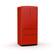 Left. Forno Appliances - 33 in. Wide Luigi 18 Cu. Ft. French Door Refrigerator with Handle-free Design - Red.
