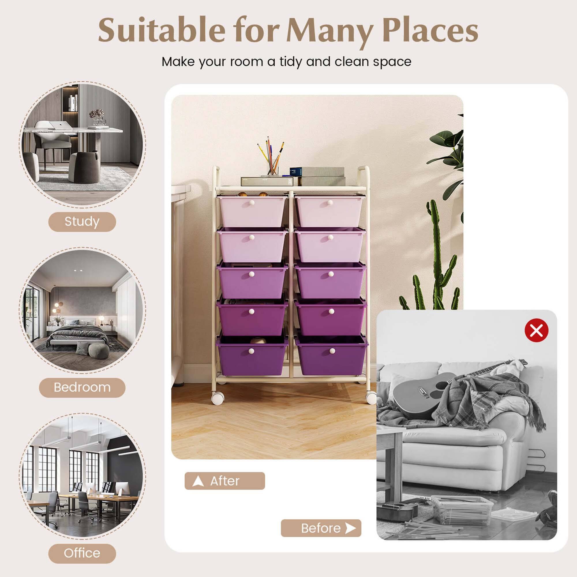 Suitable for Many Places Make your room a tidy and clean space

Study
Bedroom
Office
After
Before