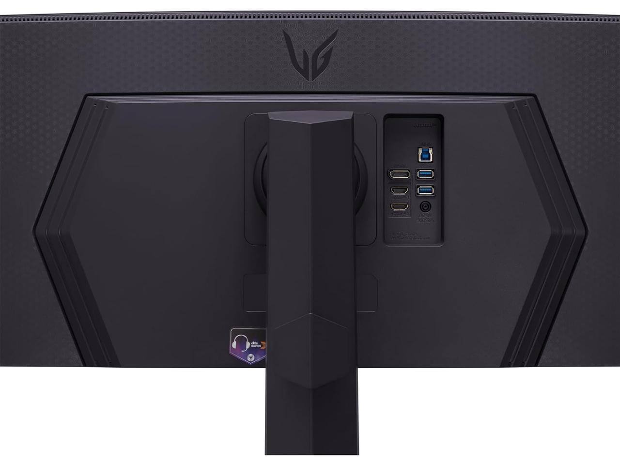 Alt View 4. LG - LG 45" UltraGear DQHD 200Hz 1ms HDR600 Curved Gaming Monitor, AMD FreeSync, Adjustable Stand 45GR65DC-B.