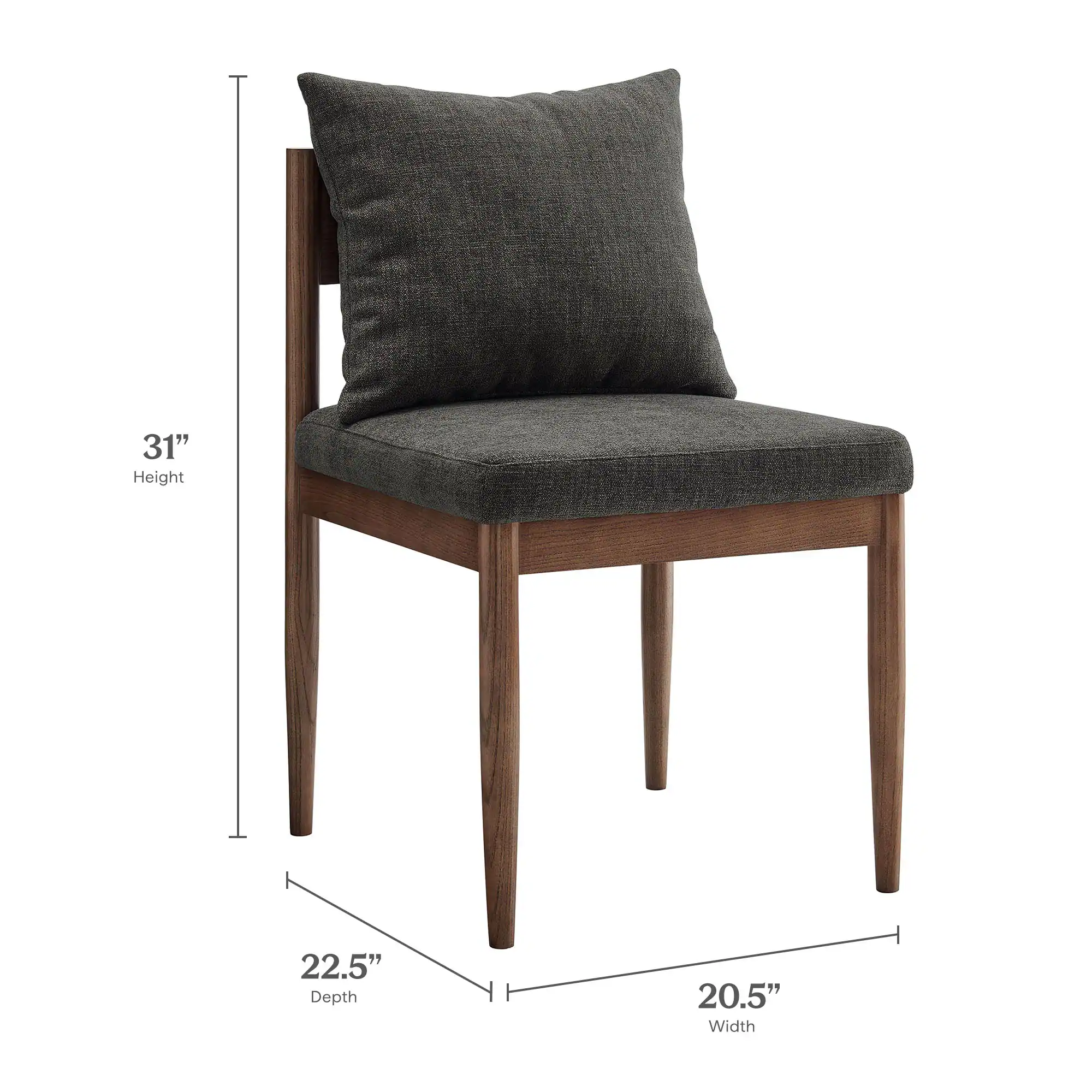31" Height  
22.5" Depth  
20.5" Width