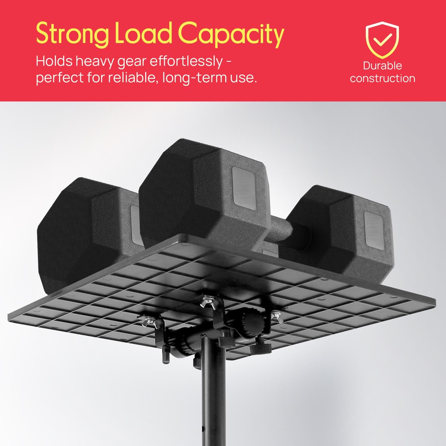Strong Load Capacity  
Holds heavy gear effortlessly - perfect for reliable, long-term use.  
Durable construction