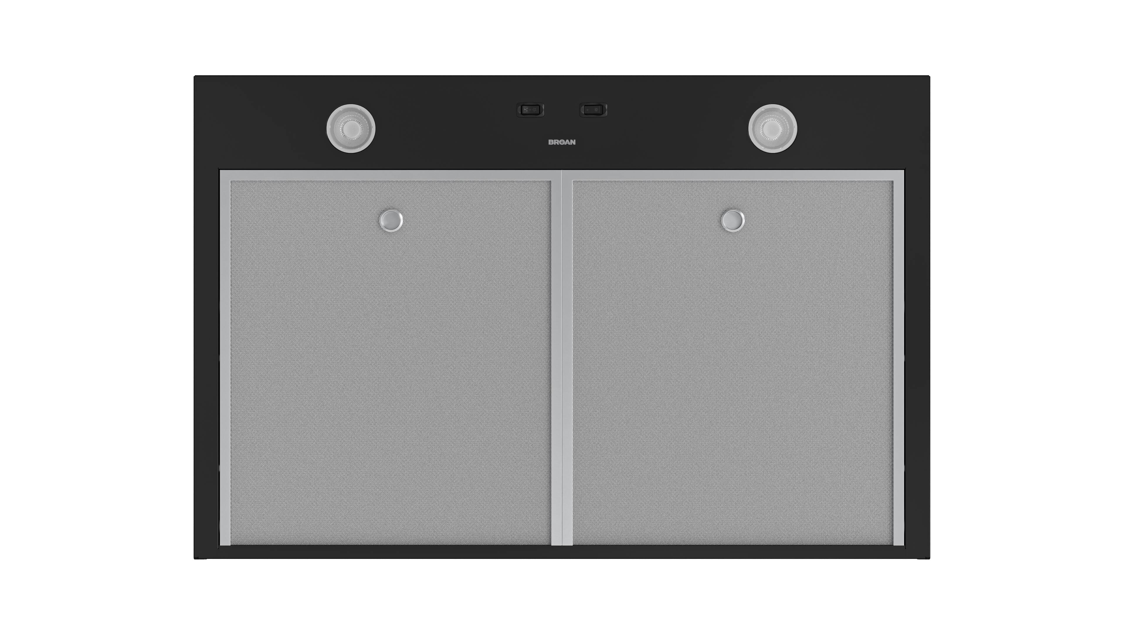 Alt View 2. Broan - Broan-NuTone 30-Inch Under Cabinet Range Hood, ENERGY STAR, 350 Max Blower CFM - Black.