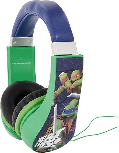 Mutant Ninja Turtles 30365 Kid Safe Over the Ear Headphone w/ Volume Limiter 
