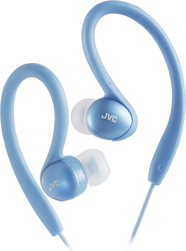 Best Buy: JVC Sport Clip Earbud Headphones Blue HAEBX5AN
