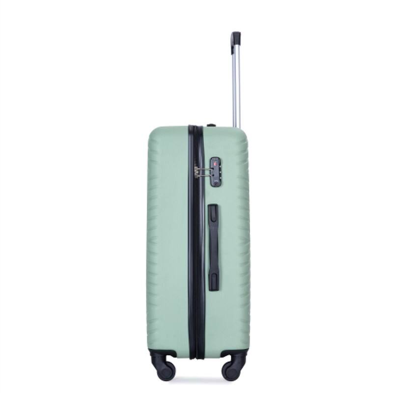 Alt View 1. HTUTWOO - Luggage 4-Piece ABS Lightweight Suitcase with Rotating Wheels - 16/20/24/28 Inch, TSA Lock - Olive Green.