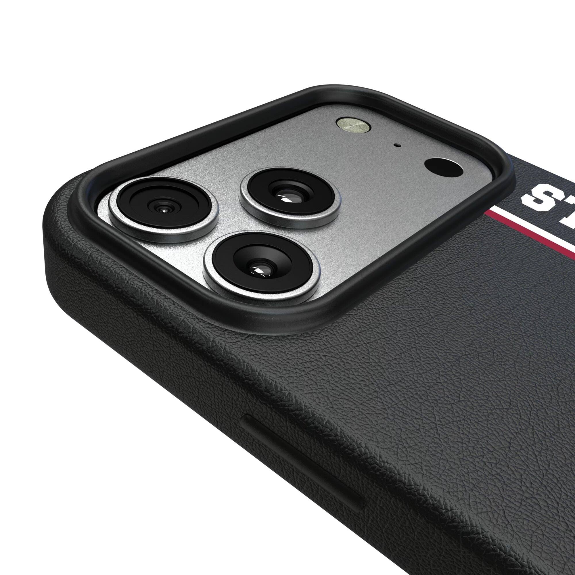 Alt View 2. Keyscaper - Chicago Cardinals Gridiron Classics iPhone Magnetic Bump Case - 15 - Black.