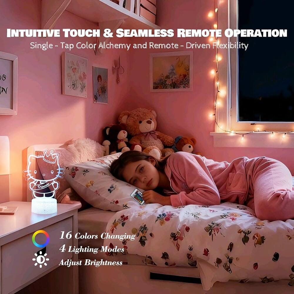 INTUITIVE TOUCH & SEAMLESS REMOTE OPERATION  
Single-Tap Color Alchemy and Remote-Driven Flexibility  

16 Colors Changing  
4 Lighting Modes  
Adjust Brightness