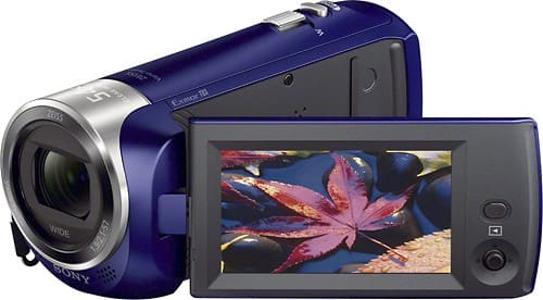 Best Buy: Sony HDR-CX240 HD Flash Memory Camcorder Blue HDRCX240/L