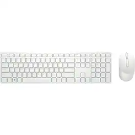 Dell - Pro KM5221W Keyboard & Mouse - USB Plunger Wireless RF 2.40 GHz Keyboard - English (Canada) - USB Wireless - White