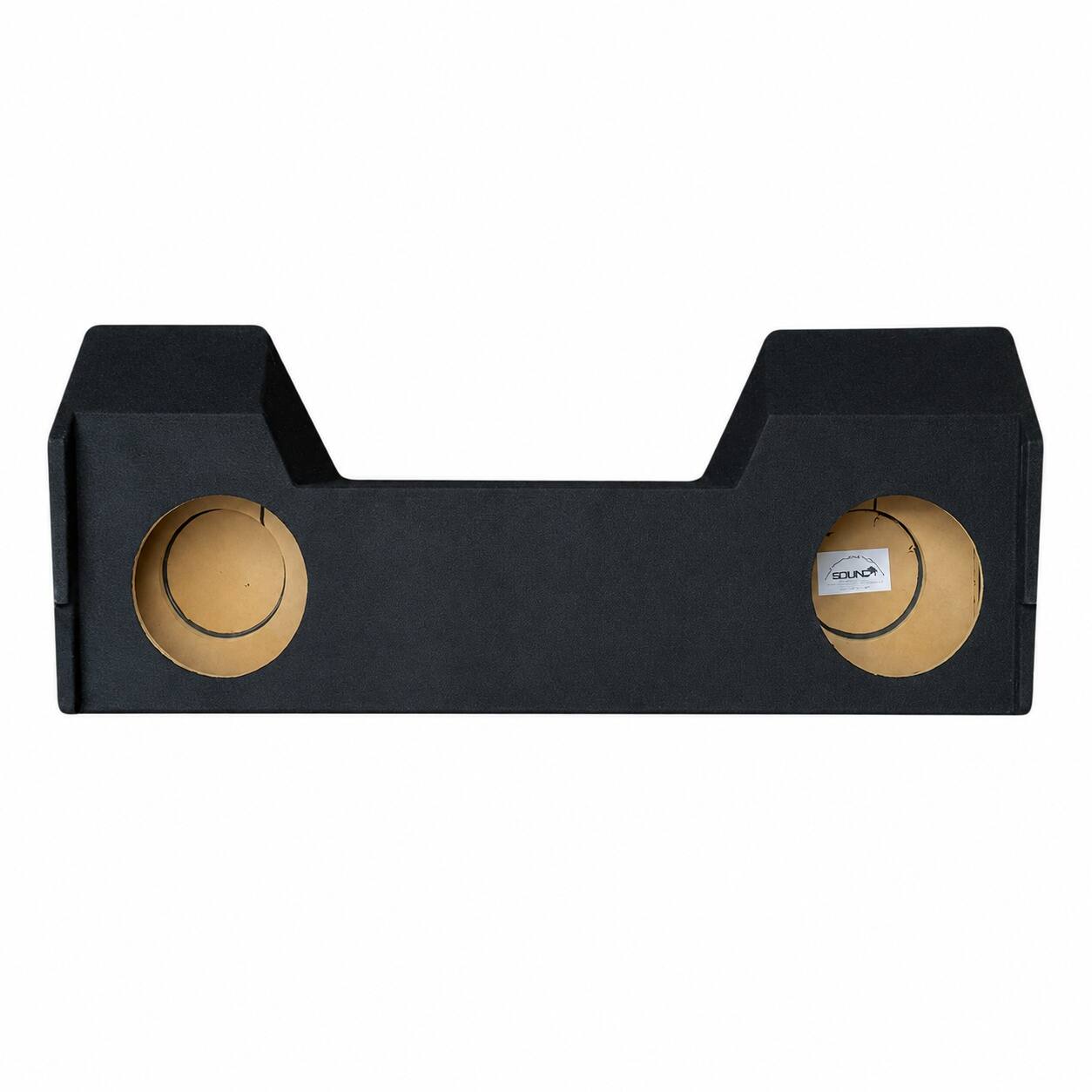 Front. SoundBox - SoundBox LCE-D006/10D, Ram Crew Cab Dual 10 Subwoofer Enclosure, 2019-2024.