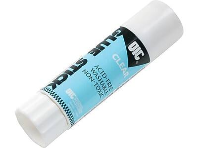 Sure, here is the corrected and grouped text from the image:

- **Brand:** UHU
- **Product Name:** Pritt
- **Type:** Clear
- **Features:**
  - Acid-Free
  - Non-Toxic
  - Washable
  - Non-Toxic
  - Free