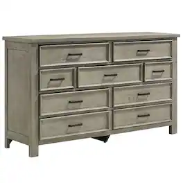 Elements - Finlay 9 drawer Dresser - Drift Gray