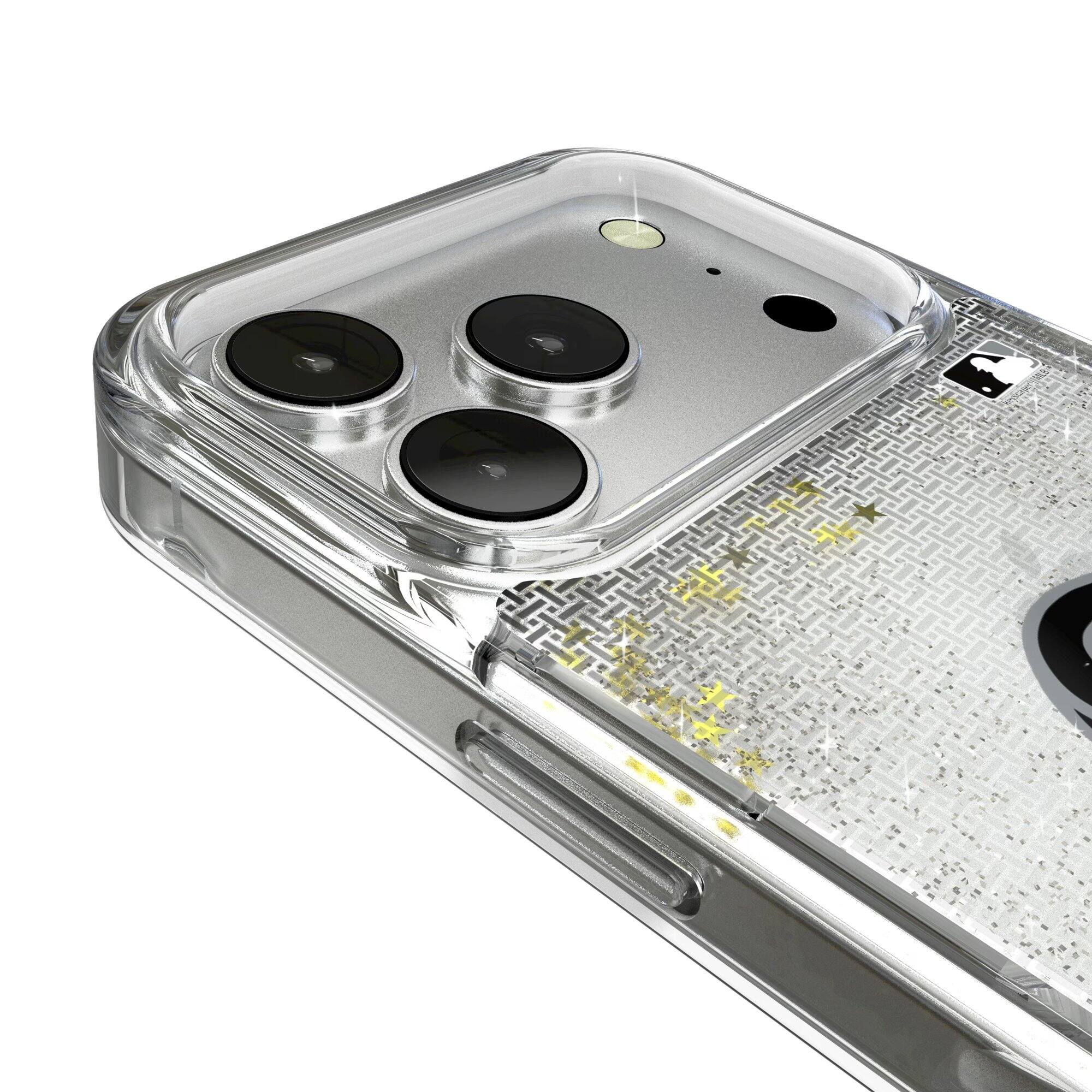 Alt View 2. Keyscaper - Chicago White Sox Linen Logo iPhone Glitter Case - 15 - Multicolor.