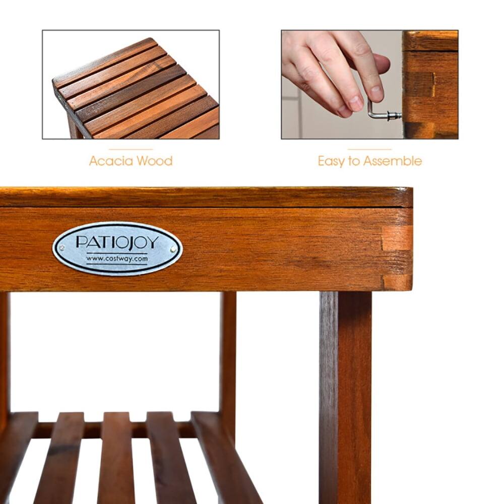 Acacia Wood  
Easy to Assemble  

PATIOJOY  
www.costway.com