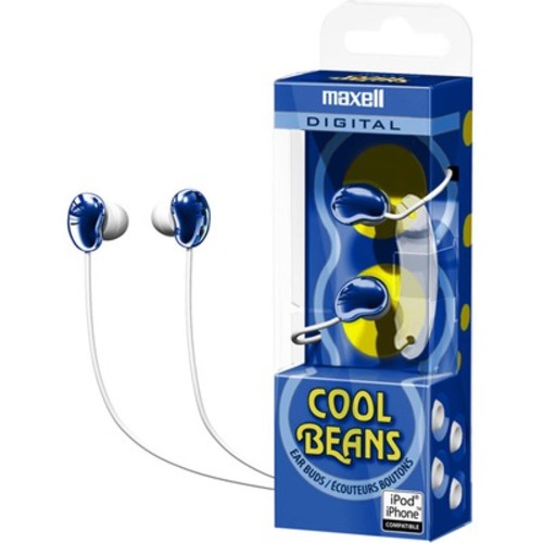 Best Buy: MAXELL Cool Beans Digital Earbuds in Blue by Maxell Blue